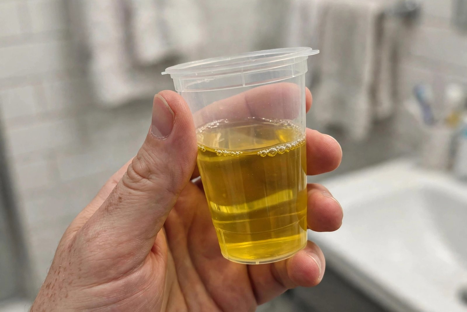 Urine sample cup